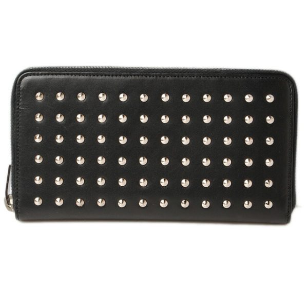 ysl 17 003 1 Saint Laurent Long Wallet Studded Black