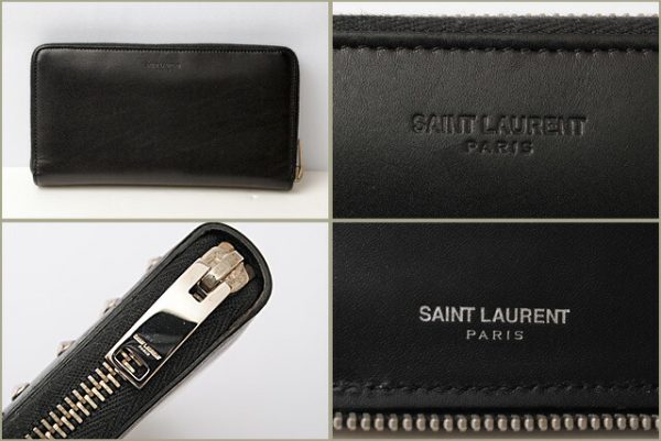 ysl 17 003 3 Saint Laurent Long Wallet Studded Black