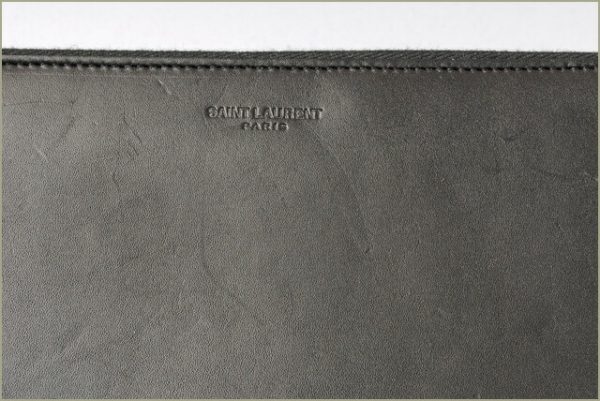 ysl 17 003 6 Saint Laurent Long Wallet Studded Black