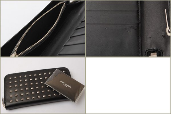 ysl 17 003 7 Saint Laurent Long Wallet Studded Black