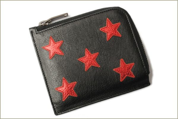 ysl 18 001 2 Saint Laurent Folding Wallet Star Black