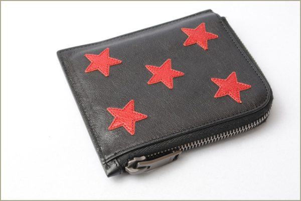 ysl 18 001 3 Saint Laurent Folding Wallet Star Black