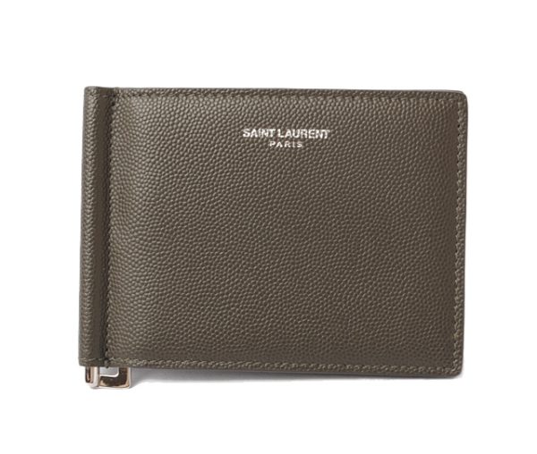 ysl 18 005 1 Saint Laurent Money Clip Army Green