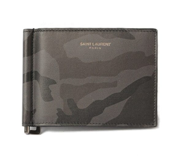 ysl 18 007 1 Saint Laurent Money Clip Wallet Camouflage