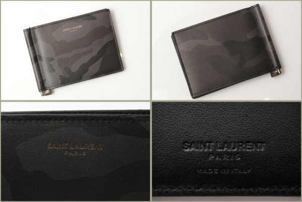 ysl 18 007 3 Saint Laurent Money Clip Wallet Camouflage