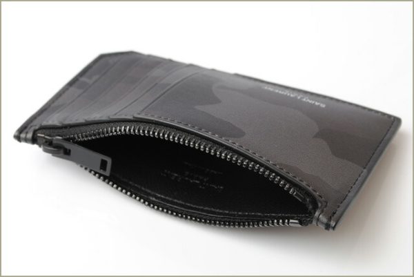 ysl 18 012 5 Saint Laurent Coin Case Ship Pouch Calf Camouflage