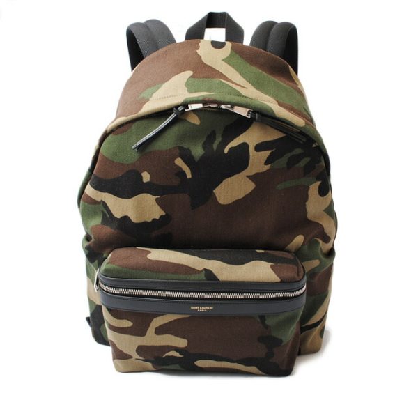 ysl 18 013 1 Saint Laurent Backpack Camouflage Green