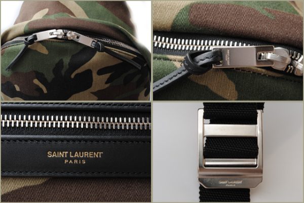 ysl 18 013 4 Saint Laurent Backpack Camouflage Green