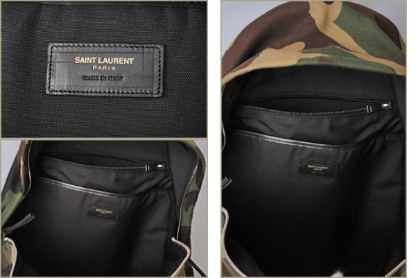 ysl 18 013 6 Saint Laurent Backpack Camouflage Green