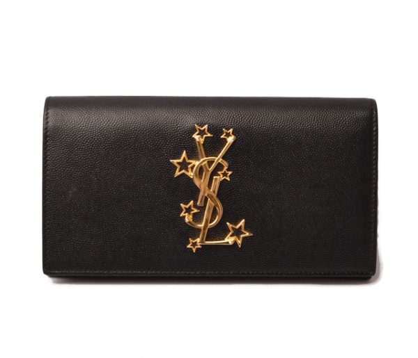 ysl 18 019 1 Saint Laurent Wallet Long Black Star