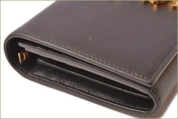 ysl 18 019 3 Saint Laurent Wallet Long Black Star