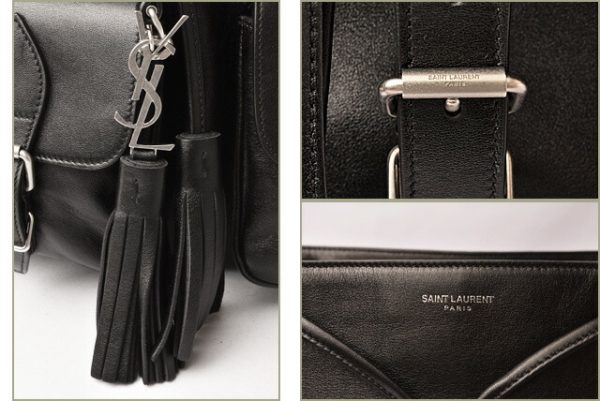 ysl 18 021 5 Saint Laurent Backpack Festival Fringe Black