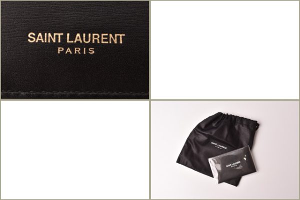 ysl 19 007 8 Saint Laurent Coin Case Card Case Calf Black