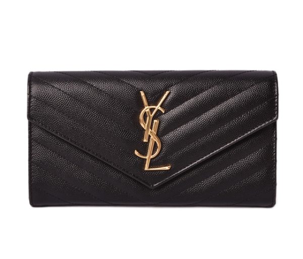 ysl 19 018 1 Saint Laurent Long Wallet Black