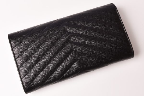 ysl 19 018 4 Saint Laurent Long Wallet Black