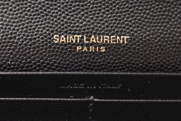 ysl 19 018 7 Saint Laurent Long Wallet Black