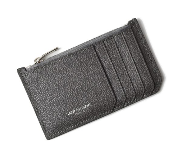 ysl 19 021 1 Saint Laurent Coin Case Card Case Calf Black