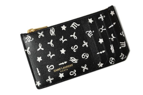 ysl 19 027 2 Saint Laurent Coin Case Ship Pouch Calf Multicolor