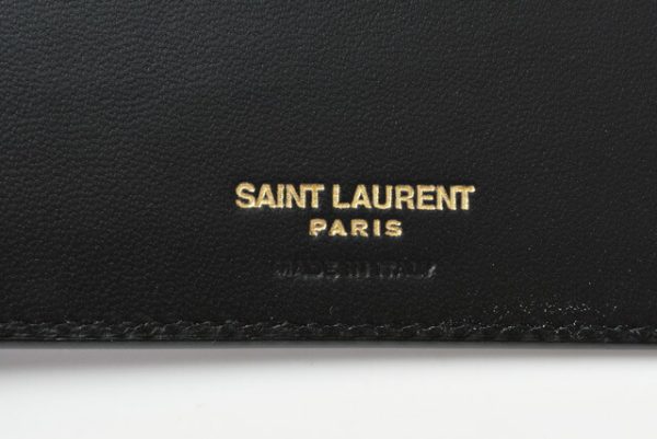 ysl 20 005 6 Saint Laurent Wallet Bill Clip Tiny Monogram Croco Black