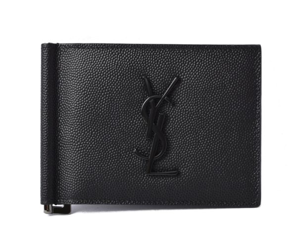 ysl 20 009 1 Saint Laurent Money Clip Wallet Bill Clip Wallet Black