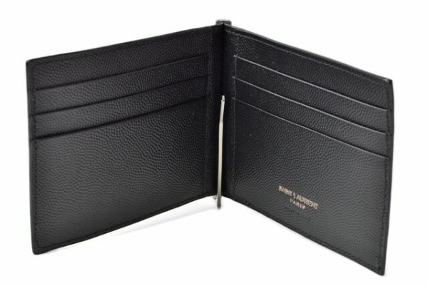 ysl 20 009 5 Saint Laurent Money Clip Wallet Bill Clip Wallet Black