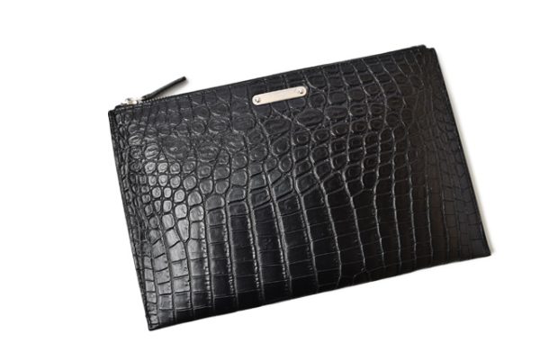 ysl 201115 195 2 2 Saint Laurent iPad Mini Case Crocodile Black