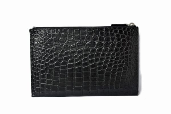 ysl 201115 195 2 8 Saint Laurent iPad Mini Case Crocodile Black