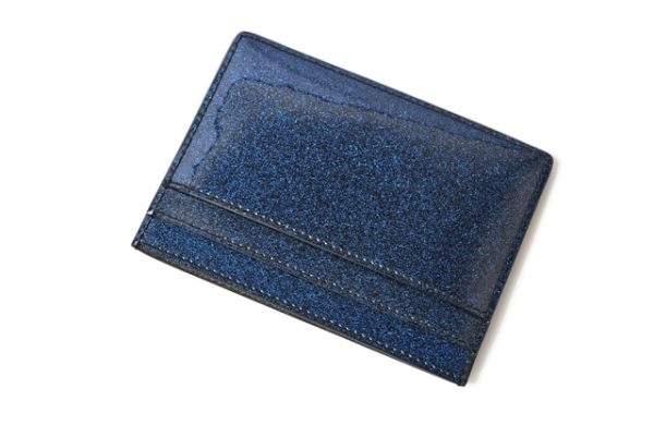 ysl 201115 195 5 3 Saint Laurent Card Case Monogram Patent Cobalt