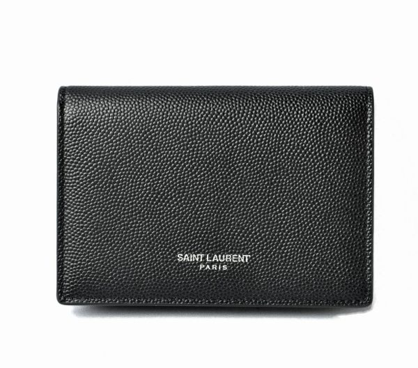 ysl 201115 195 9 1 Saint Laurent Coin Case Card Case Black