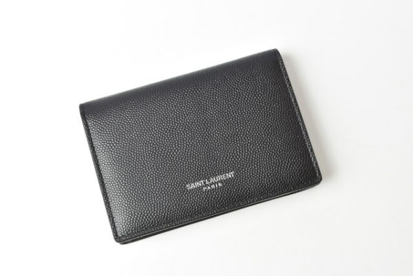 ysl 201115 195 9 2 Saint Laurent Coin Case Card Case Black