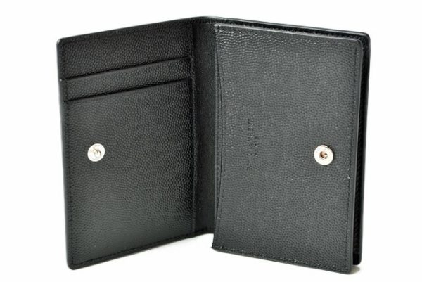 ysl 201115 195 9 7 Saint Laurent Coin Case Card Case Black