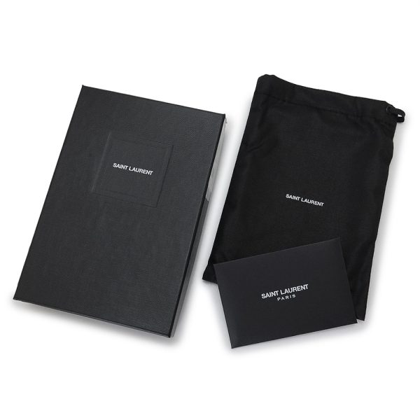 ysl cwallet box Saint Laurent Coin Case Black