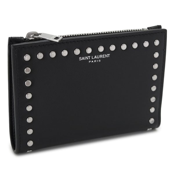 yslbifoldwallet Saint Laurent Coin Case Black