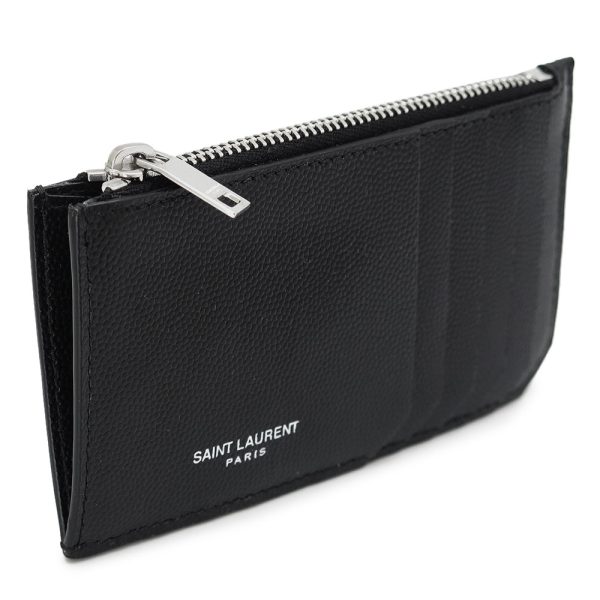 yslcardholder 1 Saint Laurent Card Case Coin Case Coin Wallet Black