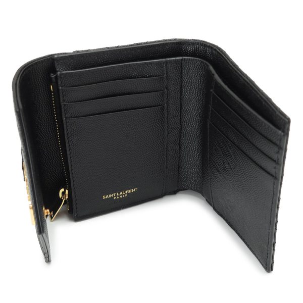 yslcompactwallet 3 Saint Laurent Wallet Black