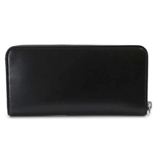 ysllongwallet 2 Saint Laurent Long Wallet YSL Monogram Cassandra Black