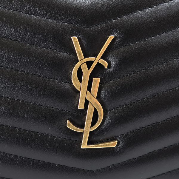 yslshoulderbag 5 Saint Laurent Shoulder Bag Lou Mini Quilted Black