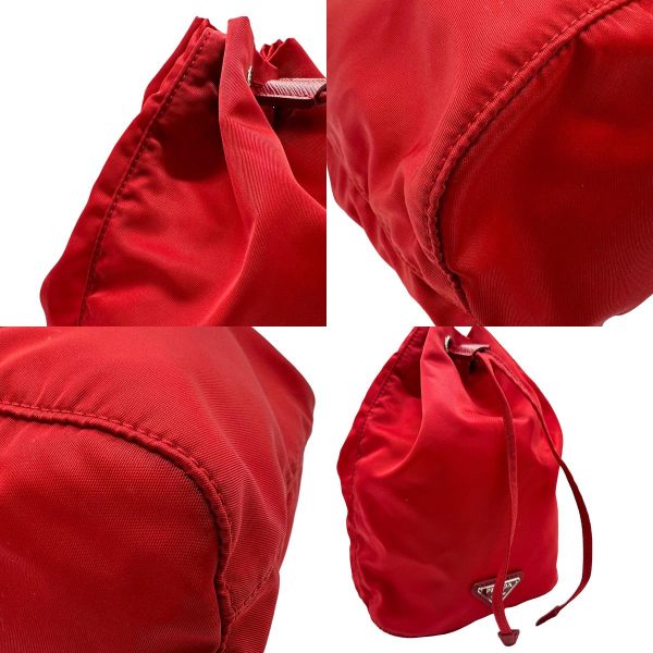 z1532 7 c PRADA Pouch Nylon Red