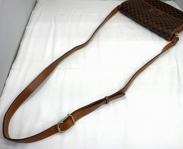 zmd205642631 5 Celine Macadam Pattern Shoulder Bag Brown