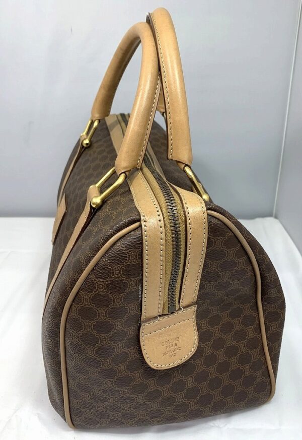 zmd205643373 2 Celine Macadam Pattern Handbag Brown