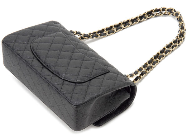 01112 y01864 c3906 1 Chanel Matelasse Caviar Skin Shoulder Bag Black x