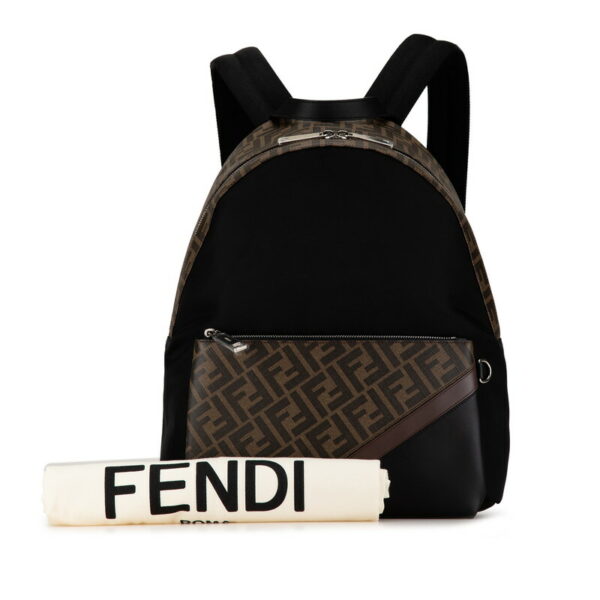 065uvj3bxjel1rgh 10 Fendi Zucca Nylon Rucksack Black