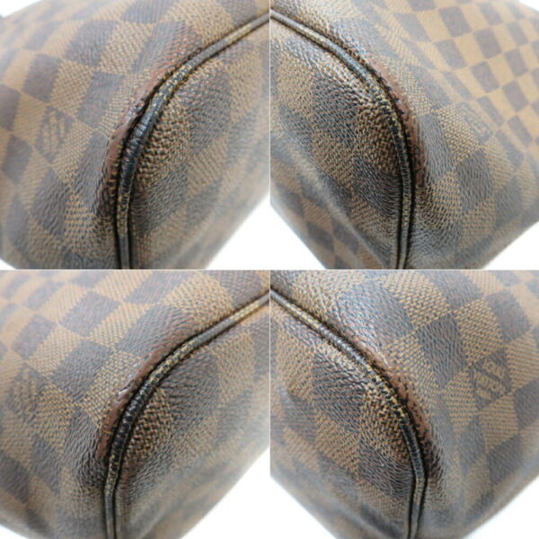 096 097 098 099 Louis Vuitton Neverfull MM Damier Ebene Tote Bag Brown