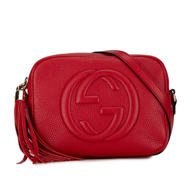 0j5ufft2xcthk219 1 Gucci Soho Interlocking G Crossbody Shoulder Bag Red