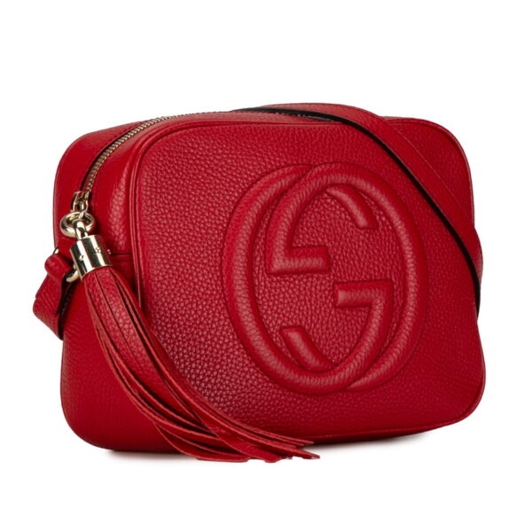 0j5ufft2xcthk219 2 Gucci Soho Interlocking G Crossbody Shoulder Bag Red