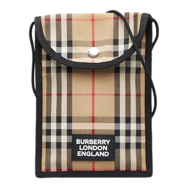 1 0110211 1 Burberry Nova Check Shoulder Bag Beige Multicolor