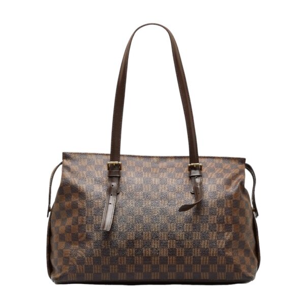 1 0118673 1 Louis Vuitton Damier Chelsea Shoulder Bag Brown