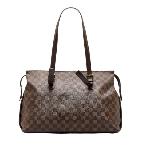 1 0118673 3 Louis Vuitton Damier Chelsea Shoulder Bag Brown