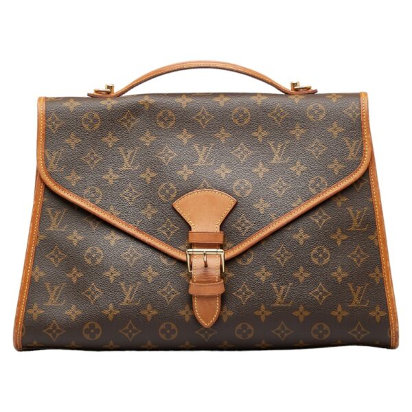 1 0119552 2 Louis Vuitton Monogram Beverly Bag Brown