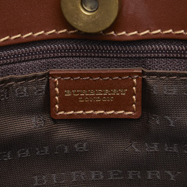 1 0125539 7 Burberry Nova Check Shadow Horse Handbag Beige Brown